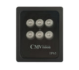 CMVision IRP6-940nm Human Invisible WideAngle 6pc High Power LED IR Array Illuminator with On/Off Switch ( 1A 12VDC Power Adapter Not included )