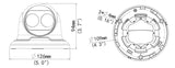 CMVision CM-3618SR3-DPF28 8MP 2.8mm Wide Angle Lens, Smart IR WDR Dome Network IP Turret Camera