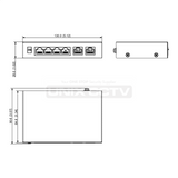 CMVision-EYEMAX 6 Port Gigabit Switch, 1 PoE+ and 3 PoE Ports