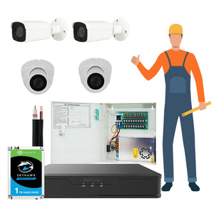 CMVISION Security Camera 4 Channel HD Analog STANDARD PLAN INCLUDE INSTALLATION SERVICE